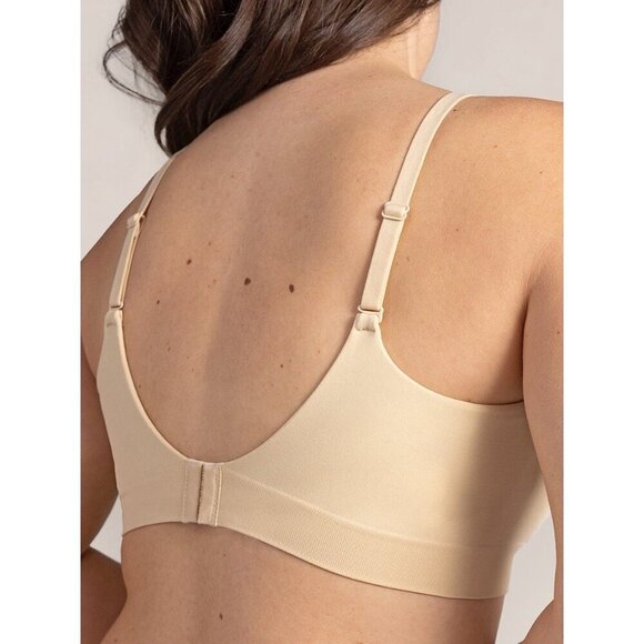 Truekind Womens Supportive Comfort Wireless Shaping Bra Sz XL Chai Tan 10210 $60 - Picture 5 of 7